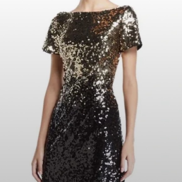 🍃💕NWT MARINA Ombré Sequin Midi Sheath Dress - Picture 3 of 10